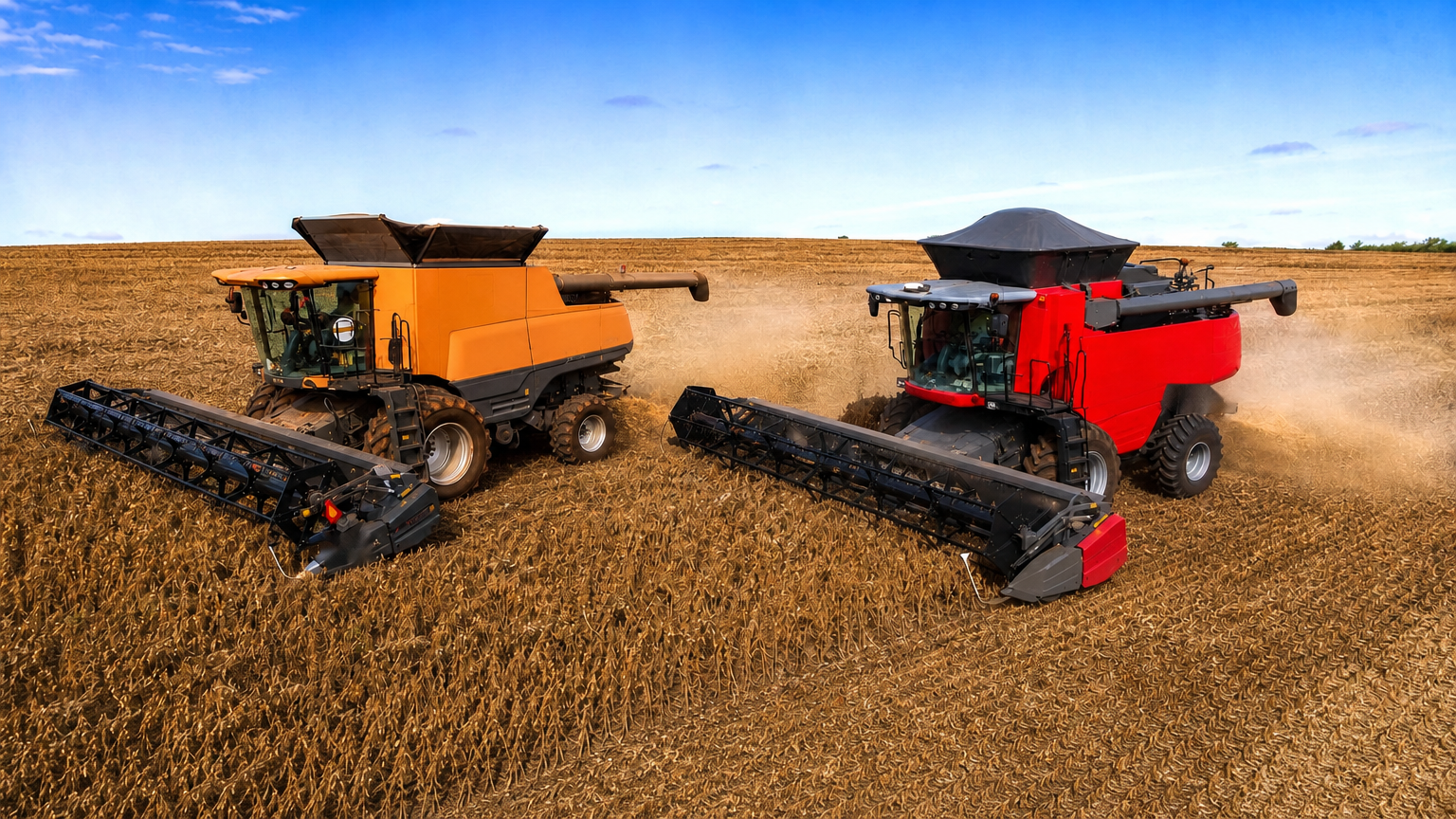 Deslizadores UHMW Vision Industrial compatíveis com colheitadeiras Massey Ferguson e Valtra